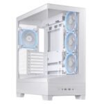 Asus A31 Plus ARGB Gaming Case w/ Front & Side Glass Windows, ATX, 4x ARGB Fans, USB-C, Angled Base, Asus BTF Compatible, White - Image 6