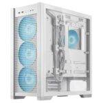 Asus TUF Gaming GT302 ARGB Case w/ Glass Window, E-ATX, 4x ARGB Fans, Interchangeable Side Panel, USB-C, Asus BTF Compatible, White - Image 6