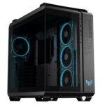 Asus TUF Gaming GT502 Horizon ARGB Case w/ Glass Front & Side, ATX, Dual Chamber, Modular Design, 4x ARGB Fans, USB-C 20Gbps, Carry Handles, Black