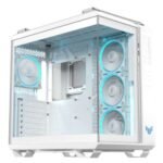 Asus TUF Gaming GT502 Horizon ARGB Case w/ Glass Front & Side, ATX, Dual Chamber, Modular Design, 4x ARGB Fans, USB-C 20Gbps, Carry Handles, White - Image 2