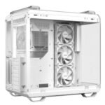 Asus TUF Gaming GT502 Horizon ARGB Case w/ Glass Front & Side, ATX, Dual Chamber, Modular Design, 4x ARGB Fans, USB-C 20Gbps, Carry Handles, White - Image 3
