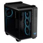 Asus TUF Gaming GT502 Horizon ARGB Case w/ Glass Front & Side, ATX, Dual Chamber, Modular Design, 4x ARGB Fans, USB-C 20Gbps, Carry Handles, Black - Image 6