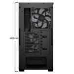 Be Quiet! Pure Base 501 LX Gaming Case w/ Glass Side, ATX, Compact Design, 4x ARGB Fans, ARGB Controller & Hub, High Airflow, USB-C, Black - Image 4