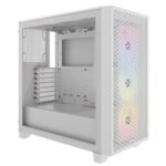 Corsair 3000D RGB Airflow Gaming Case w/ Glass Window, ATX, 3x AR120 RGB Fans, GPU Cooling, 4-Slot GPU Support, High-Airflow Front, White - Image 3