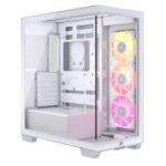 Corsair iCUE LINK 3500X RGB Gaming Case w/ Glass Side & Front, E-ATX, 3x RGB Fans & iCUE LINK Hub, USB-C, Asus BTF Compatible, White - Image 7