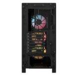 Corsair FRAME 4000D RS ARGB Modular Gaming Case w/ Glass Side, E-ATX, 3x ARGB Fans, InfiniRail Fan Mounting, USB-C, Asus BTF Compatible, Black - Image 4