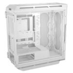 Corsair 5000T Gaming Case w/ Glass Side, E-ATX, No Fans, USB-C, Asus BTF Compatible, White - Image 4