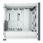 Corsair iCUE 5000X RGB Gaming Case w/ 4x Tempered Glass Panels, E-ATX, 3 x AirGuide RGB Fans, Lighting Node CORE included, USB-C, White - Image 2