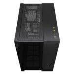 Corsair 6500X Dual Chamber Gaming Case w/ Glass Side & Front, ATX, Mesh Panels, USB-C, Asus BTF Compatible, Black - Image 5