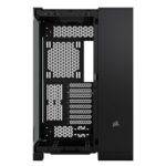 Corsair 6500X RGB iCUE Link Dual Chamber Gaming Case w/ Glass Side & Front, ATX, 3x RGB Fans, Mesh Panels, USB-C, Asus BTF Compatible, Black - Image 3