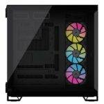 Corsair 6500X RGB iCUE Link Dual Chamber Gaming Case w/ Glass Side & Front, ATX, 3x RGB Fans, Mesh Panels, USB-C, Asus BTF Compatible, Black - Image 4