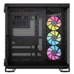 Corsair 6500X RGB iCUE Link Dual Chamber Gaming Case w/ Glass Side & Front, ATX, 3x RGB Fans, Mesh Panels, USB-C, Asus BTF Compatible, Black - Image 5