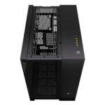 Corsair 6500X RGB iCUE Link Dual Chamber Gaming Case w/ Glass Side & Front, ATX, 3x RGB Fans, Mesh Panels, USB-C, Asus BTF Compatible, Black - Image 6