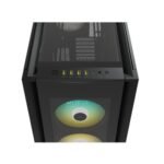 Corsair iCUE 7000X RGB Gaming Case w/ 3x Tempered Glass Panels, E-ATX, 3 x SP140 RGB Elite Fans, iCUE Commander CORE XT included, USB-C, Black - Image 4