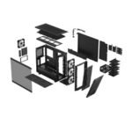 Fractal Design Meshify 2 RGB (Black TG) Gaming Case w/ Light Tint Glass Window, E-ATX, Angular Mesh Front, 4 RGB Fans, Fan Hub, Detachable Front Filter, USB-C - Image 2