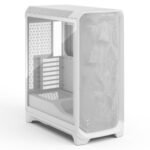 Fractal Design Meshify 3 (White TG Clear) Gaming Case w/ Clear Window, E-ATX, Mesh Front, 3x Momentum 14 Fans, USB-C 20Gbps - Image 2