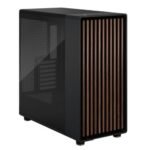 Fractal Design North XL Charcoal Black (TG Dark) Case w/ Dark Tint Glass Window, E-ATX, 3 PWM Fans, USB-C, Walnut Front