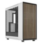 Fractal Design North XL RC Chalk White (TG Clear) Case w/ Clear Glass Window, ATX, 3 PWM Fans, USB-C, Oak Front, Reverse Connector/Asus BTF Compatible - Image 6