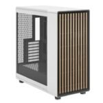 Fractal Design North XL RC Chalk White (TG Clear) Case w/ Clear Glass Window, ATX, 3 PWM Fans, USB-C, Oak Front, Reverse Connector/Asus BTF Compatible - Image 2