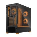 Fractal Design Pop Air RGB (Orange Core TG) Gaming Case w/ Clear Glass Window, ATX, Hexagonal Mesh Front, Orange Interior/Accents, 3 RGB Fans & ARGB Controller - Image 2