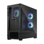 Fractal Design Pop Air RGB (Black TG) Gaming Case w/ Clear Glass Window, ATX, Hexagonal Mesh Front, 3 RGB Fans & ARGB Controller - Image 2