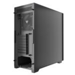 Vida Stealth Silent ATX Case, Matte Finish, Internal Sound Dampening, 1x PWM Fan, Dual 360mm Radiator Support, USB-C, Black - Image 6