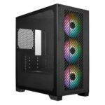 Cooler Master Elite 301 Gaming Case w/ Glass Side, Micro ATX, 3x ARGB Fans, PSU Shroud, Intake Grill, USB-C, Black - Image 7