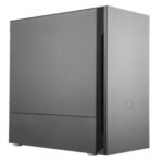 Cooler Master Silencio S400 Gaming Case w/ Steel Sides, Micro ATX, 2x Silencio Fans, Sound Dampening, Card Reader, Black - Image 6