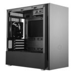 Cooler Master Silencio S400 Gaming Case w/ Steel Sides, Micro ATX, 2x Silencio Fans, Sound Dampening, Card Reader, Black - Image 2