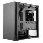 Cooler Master Silencio S400 Gaming Case w/ Steel Sides, Micro ATX, 2x Silencio Fans, Sound Dampening, Card Reader, Black - Image 4