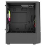 Vida Genesis Black ARGB Gaming Case w/ Glass Window, Micro ATX, 2x ARGB Fans, Front ARGB Strip - Image 5