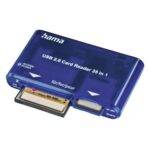 Hama External 35-in-1 USB 2.0 Card Reader, Blue, USB Powered - Image 2