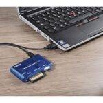 Hama External 35-in-1 USB 2.0 Card Reader, Blue, USB Powered - Image 3