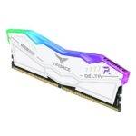 Team T-Force Delta RGB 32GB Kit (2 x 16GB), DDR5, 7200MHz (PC5-57600), CL34, ECC, AMD EXPO & XMP 3.0, PMIC, DIMM Memory, White - Image 3