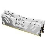 Kingston Fury Renegade 64GB Kit (2 x 32GB), DDR5, 6400MHz, CL32, 1.4V, ECC, XMP 3.0, PMIC, DIMM Memory, White/Silver - Image 3