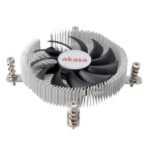 Akasa AK- AK-CC7129BP01 Aluminium Thin Mini-ITX Cooler, 775, 115X & 1200, PWM Fan, 21mm High - Image 3