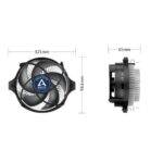 Arctic Alpine 23 CO Compact Heatsink & Fan for Continuous Operation, AMD AM5/AM4, Dual Ball Bearing, 100W TDP - Image 5