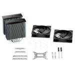 Be Quiet! BK041 Pure Rock Pro 3 Silver Heatsink & Fan, Intel & AMD Sockets, 2x Pure Wings 3 Fans, 6 High-Performance Heatpipes, 250W TDP - Image 6