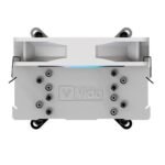 Vida Boreas White ARGB Heatsink & Fan, Intel/AMD, 2000RPM Hydraulic Fan, 6 Copper Heatpipes, 220W TDP *ARGB and Optional Plain Fans Included* - Image 4