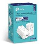 TP-LINK (TL-PA7027P KIT) AV1000 GB Powerline Adapter Kit, 2-Port, AC Pass Through - Image 3