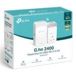 TP-LINK (PGW2440 KIT) G.hn2400 Powerline AX1800 Wi-Fi 6 Adapter Kit, AC Pass Through, GB LAN, EasyMesh-Compatible - Image 2