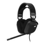 Corsair HS80 RGB Wired Gaming Headset, USB, 7.1 Surround, Flip-To-Mute Mic, Broadcast-Grade Mic, RGB Logo, Carbon - Image 3