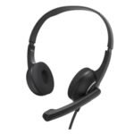 Hama (HS-USB250 V2) Lightweight Office Headset with Boom Microphone, USB, Padded Ear Pads, In-line Controls - Image 3