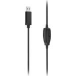 Hama (HS-USB250 V2) Lightweight Office Headset with Boom Microphone, USB, Padded Ear Pads, In-line Controls - Image 2