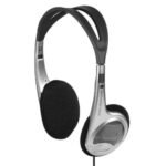 Hama (HED4407) On-ear Stereo Headphones, 3.5 mm Jack, 30mm Drivers, 1.5m Cable, Silver/Black - Image 4