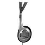 Hama (HED4407) On-ear Stereo Headphones, 3.5 mm Jack, 30mm Drivers, 1.5m Cable, Silver/Black - Image 2