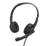 Hama (HS-P150 V2) Ultra-lightweight Headset, 3.5mm Jack, Y-adapter, Padded Ear Pads, Inline Controls - Image 2