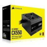 Corsair 550W CX550 PSU, Fully Wired, 80+ Bronze, Thermally Controlled Fan - Image 3