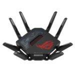Asus (ROG Rapture GT-BE98) BE25000 Quad-Band Wi-Fi 7 Gaming Router, 2x 10G Ports, 2.5G WAN, Game Acceleration, AiMesh, RGB Lighting - Image 4