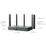 TP-LINK (ER706WP-4G) Omada 4G+ Cat6 AX3000 Gigabit VPN Gateway with 4-Port PoE+, 5x GB Ports, Omada Mesh, High-Security VPN - Image 4